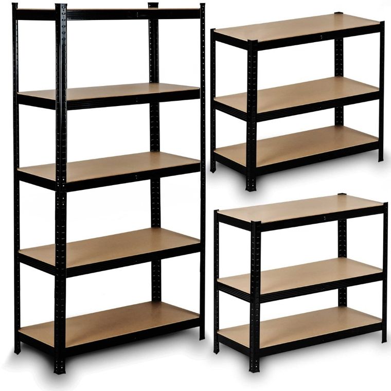 Humberg, regał metalowy, magazynowy, 2w1, 180-90-40 cm, 1325 kg