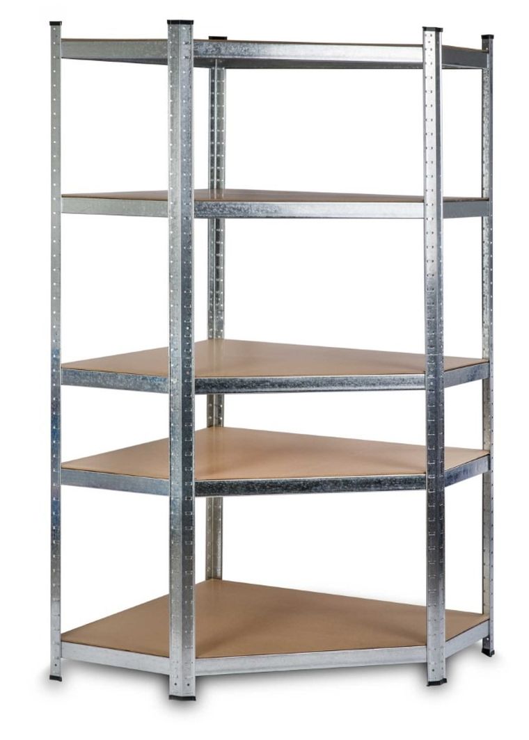 Humberg, regał metalowy, magazynowy, narożny 180-90-40 cm, 875 kg