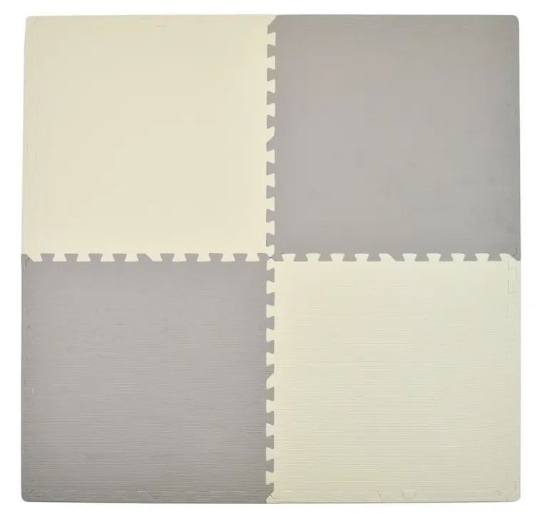 Humbi, mata piankowa, puzzle, kremowo-szara, 62-62-1 cm, 4 szt.