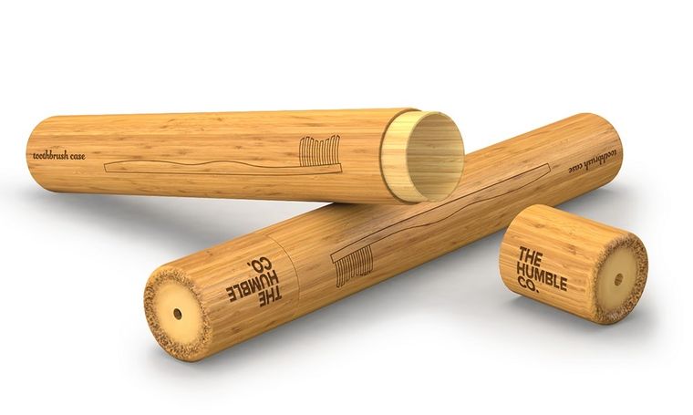 Humble, etui na szczoteczkę z drzewa bambusowego