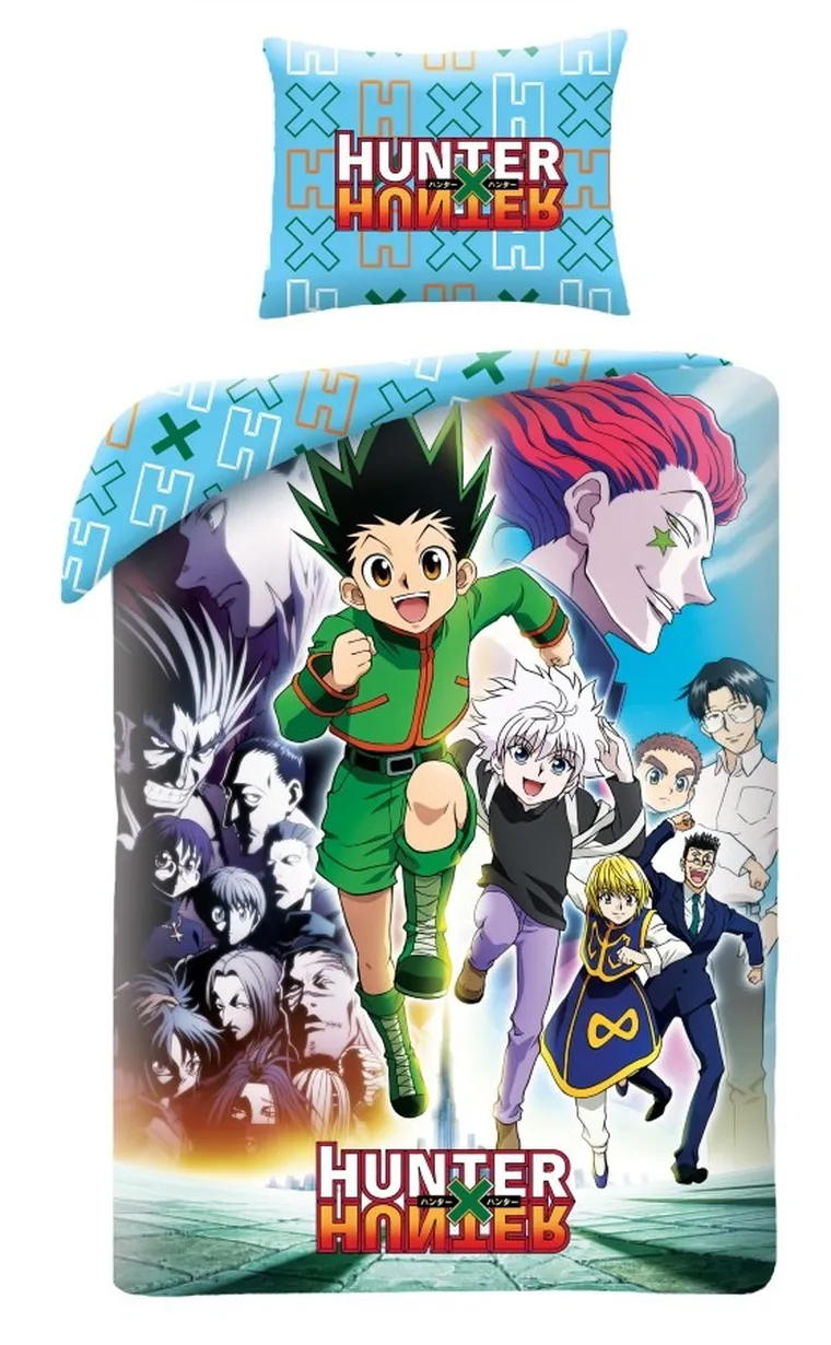 Hunter x Hunter, 2-częściowy komplet pościeli, 140-200 cm