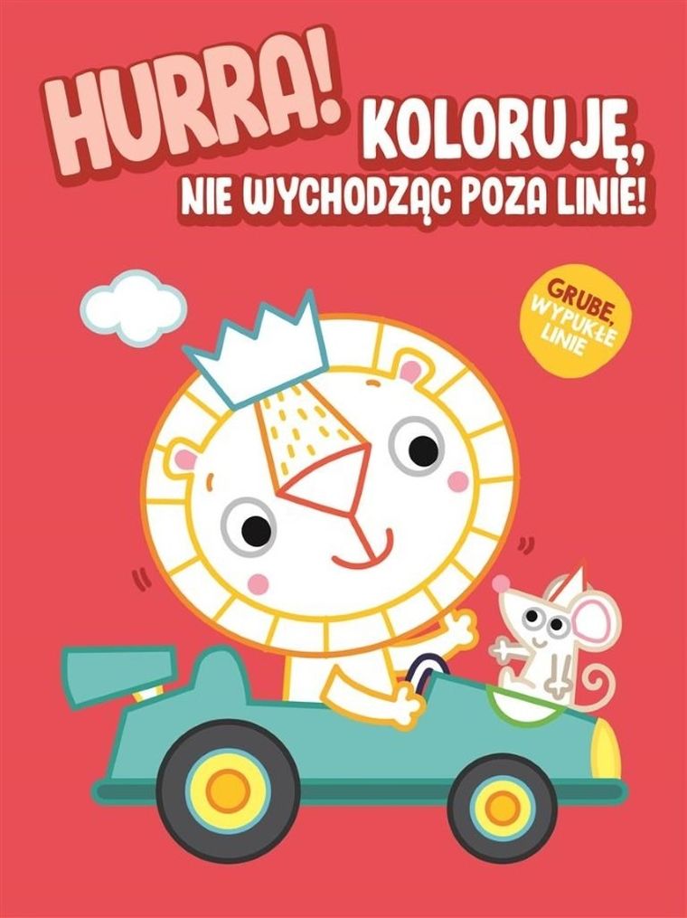 Hurra! Koloruję nie wychodząc poza linie. Lew