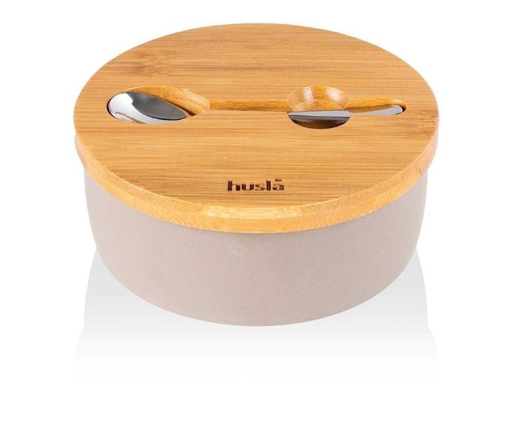 Husla, ceramiczna cukiernica z łyżeczką Hygge, 73972