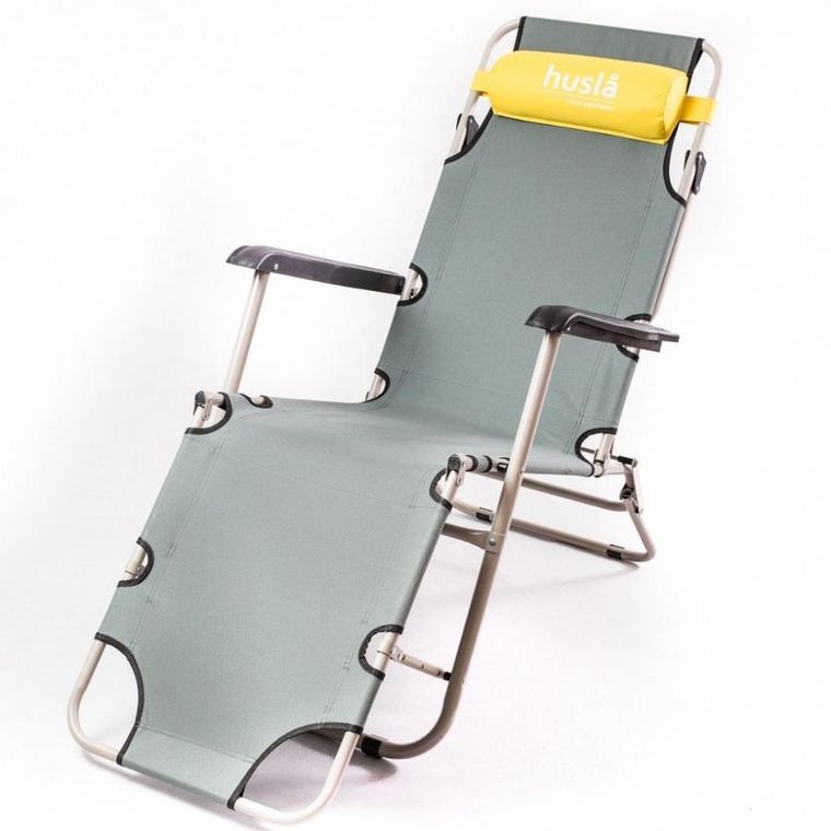 Husla, leżak składany, plażowy, ogrodowy, huse, 73920
