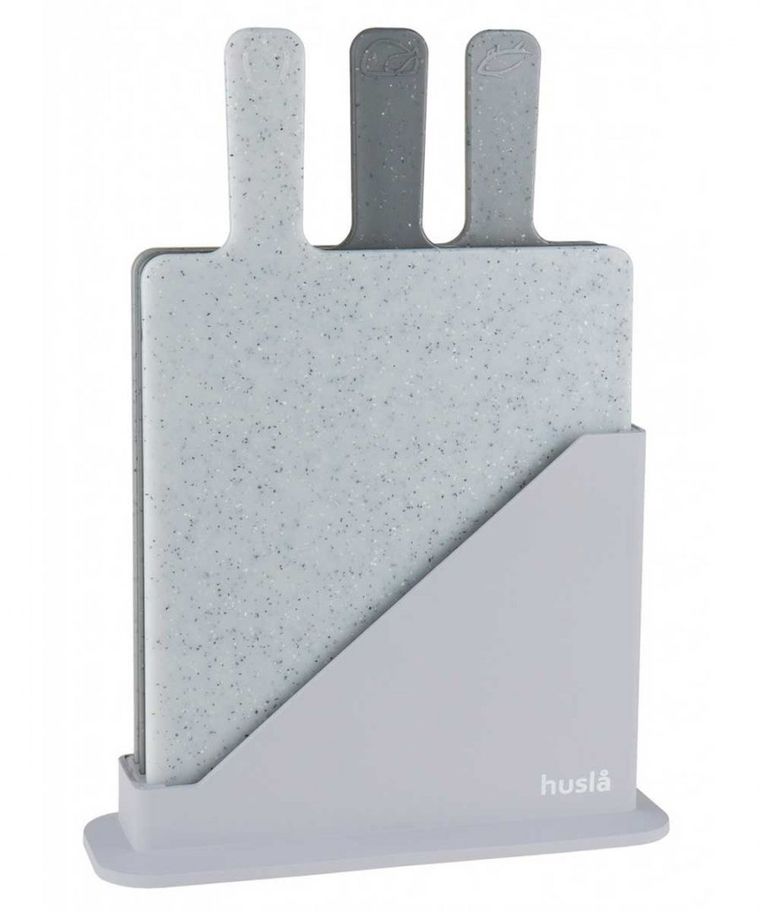 Husla, zestaw 3 desek kuchennych w stojaku