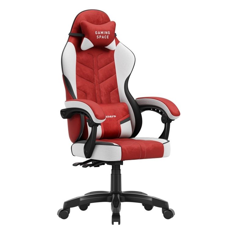 Huzaro, Force 2.7 Red, fotel gamingowy, welurowy