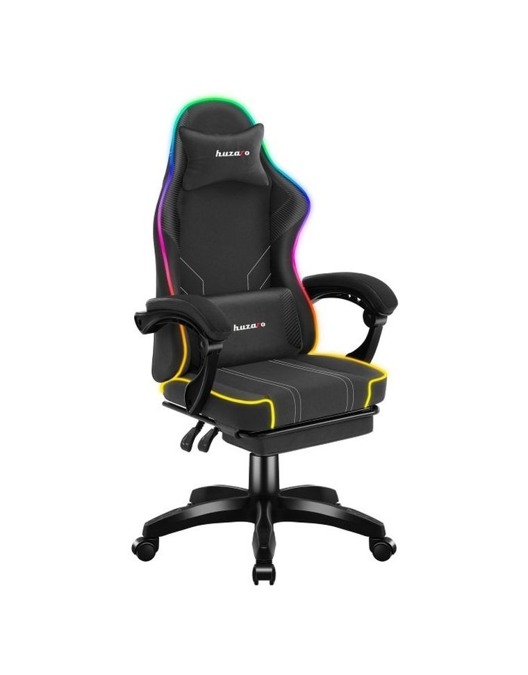 Huzaro, Force, 3.7, fotel gamingowy, RGB, Black