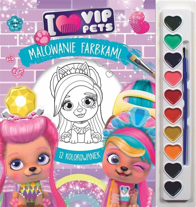 I love VIP Pets. Malowanie farbkami