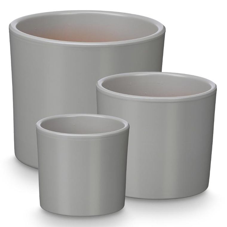 IberGarden, doniczki ceramiczne, średnica 14, 17, 22 cm, 3 szt.
