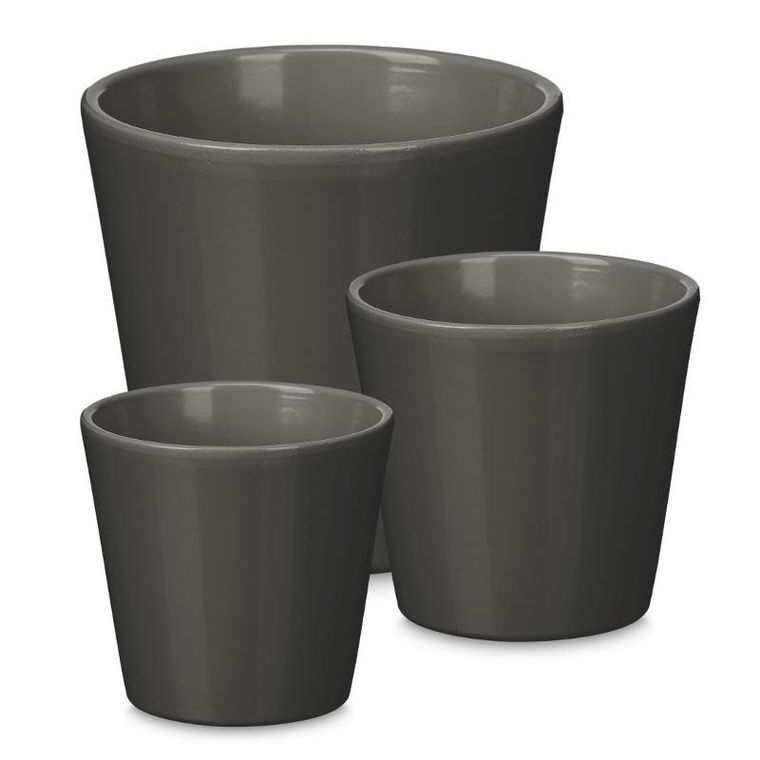 IberGarden, zestaw stożkowych doniczek, średnica 14, 17, 22 cm