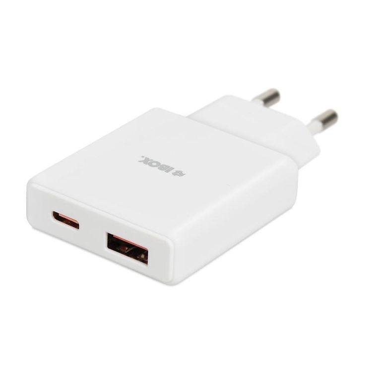 Ibox, ładowarka uniwersalna, biała, 30 W, USB A + C