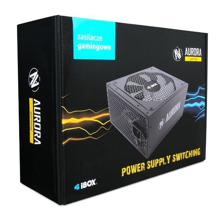 iBox, zasilacz, Aurora 500W, 14 cm, Fan Zia500W14cmbox