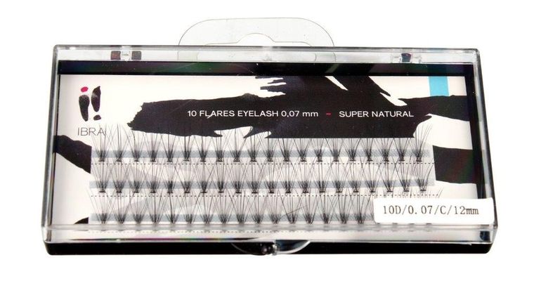 Ibra, kępki rzęs Super Natural, 0.07-C-12 mm