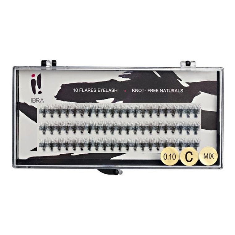 Ibra, kępki sztucznych rzęs, 0,10 C-Mix, 60 szt.