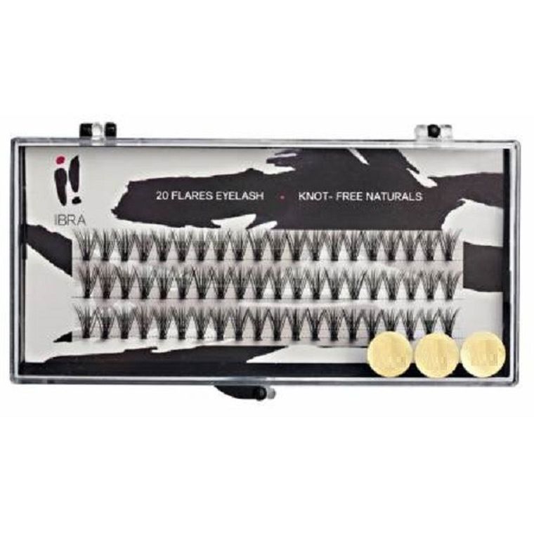 Ibra, kępki sztucznych rzęs, 20 D-8mm, 60 szt.