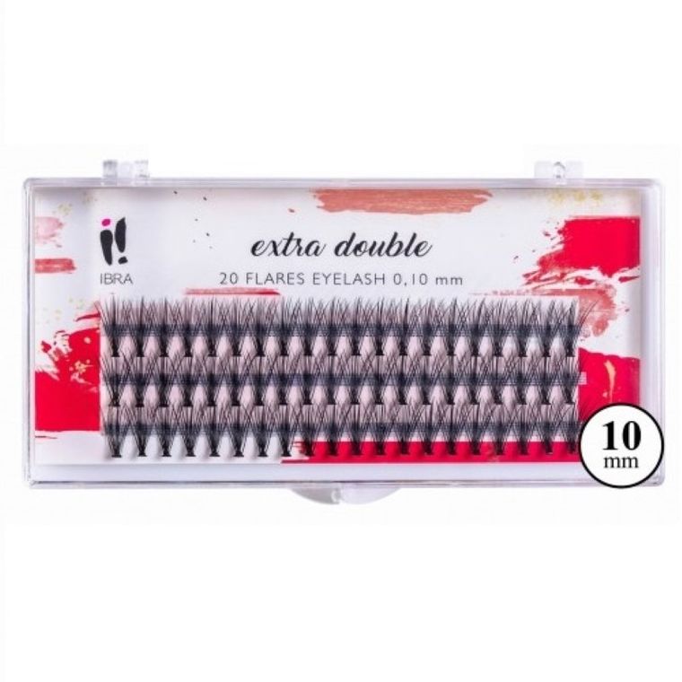 Ibra, kępki sztucznych rzęs, Extra Double Knot-Free, C 0.10-10mm