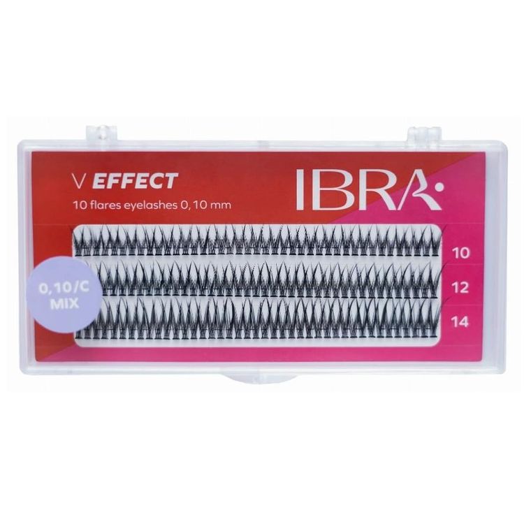Ibra, V Effect, kępki rzęs, mix, 120 szt.