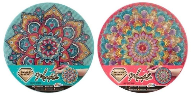 Icom, diamentowa mozaika, Mandala Canvas, 30 cm