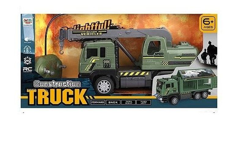 Icom, dźwig wojskowy, pojazd zdalnie sterowany, 1:14, 32 cm