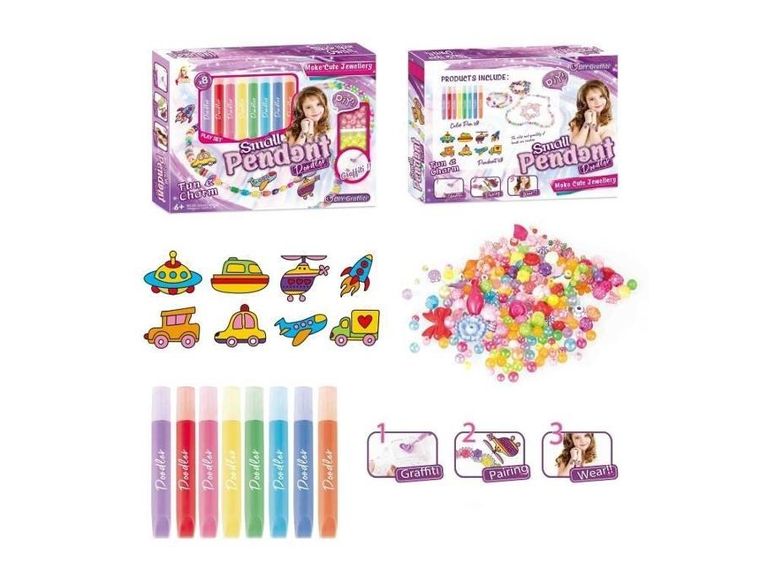 Icom, koraliki, zestaw kreatywny, środki transportu