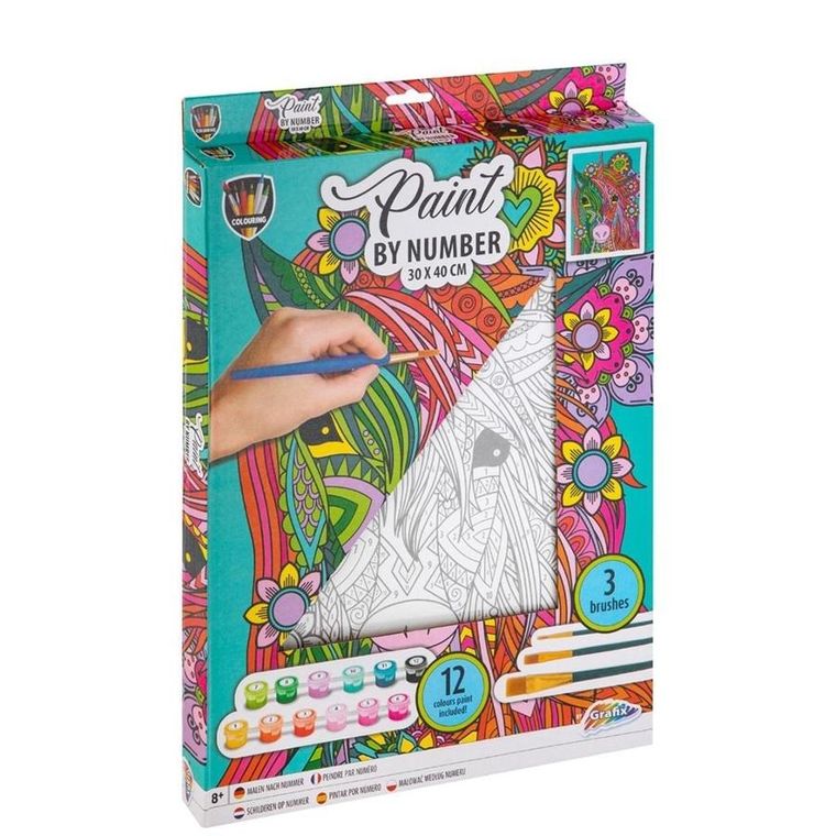 Icom, malowanie po numerach, Jednorożec, 30-40 cm