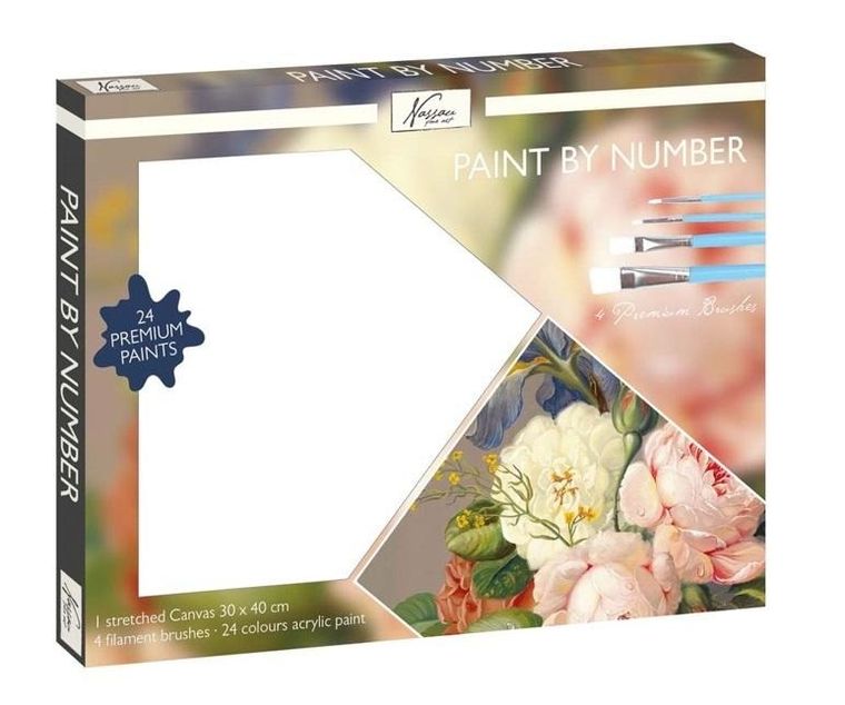 Icom, malowanie po numerach, Kwiatek, 30-40 cm