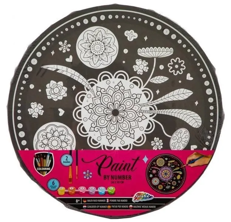 Icom, malowanie po numerkach, okrągłe, 30 cm