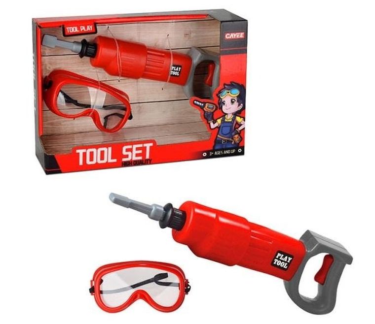 Icom, młot pneumatyczny z goglami