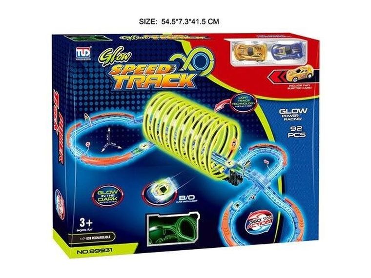 Icom, tor wyścigowy z pojazdami, 92 elementy