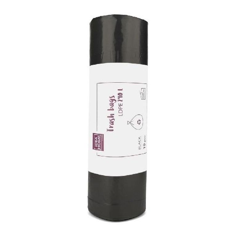 Idea, worki na śmieci, czarne, 240l, 10 szt.