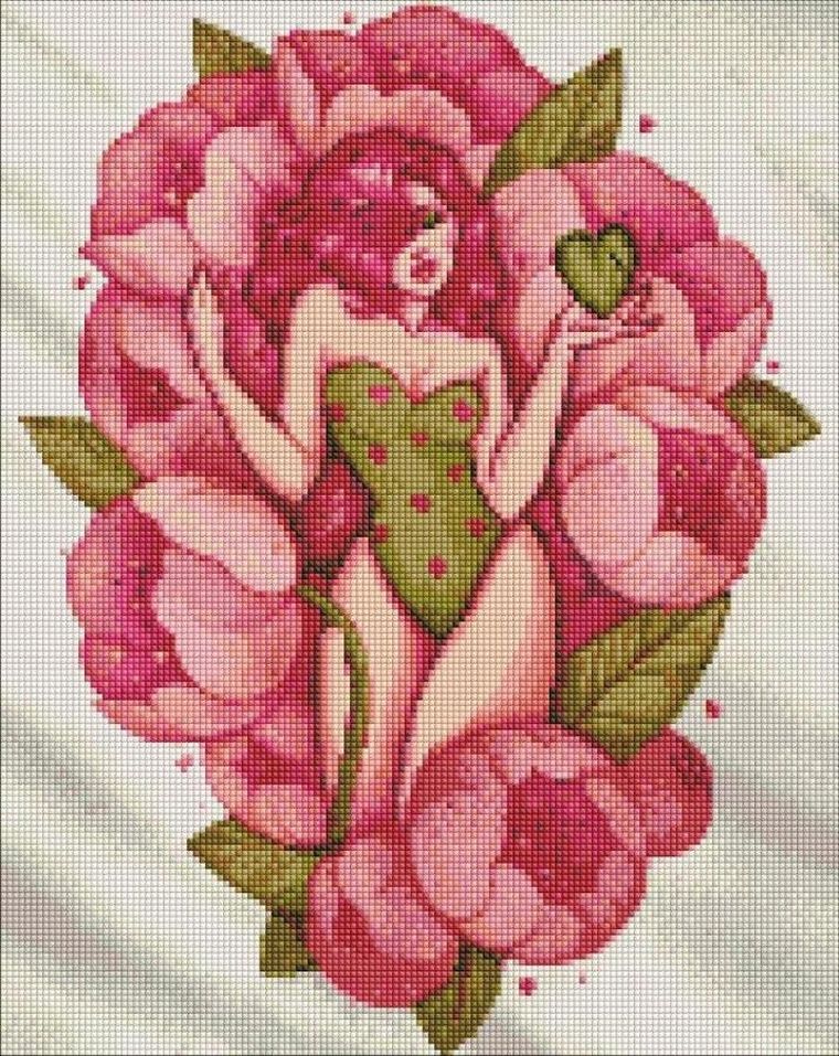 Ideyka, diamentowa mozaika, Delikatność wiosny, 40-50 cm