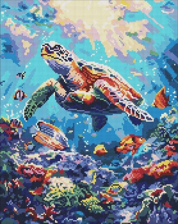 Ideyka, diamentowa mozaika, Morski spokój, 40-50 cm