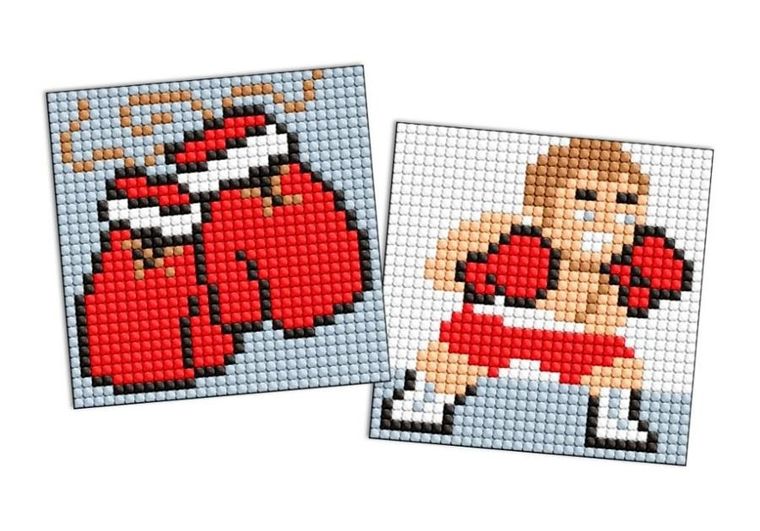 Ideyka, diamentowa mozaika na naklejce, Sport Boxer