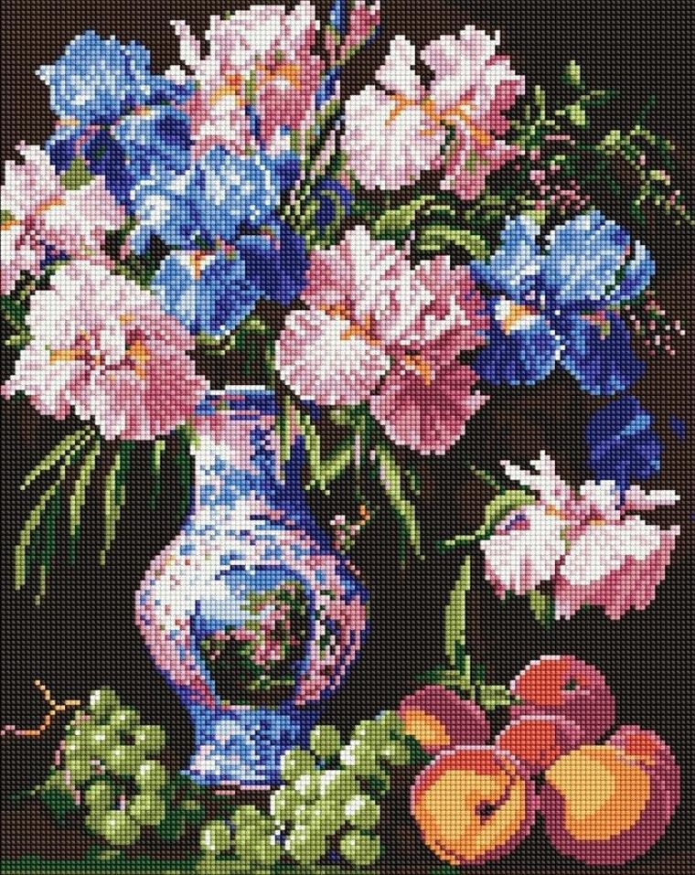 Ideyka, diamentowa mozaika, Piękno irysów, 40-50 cm