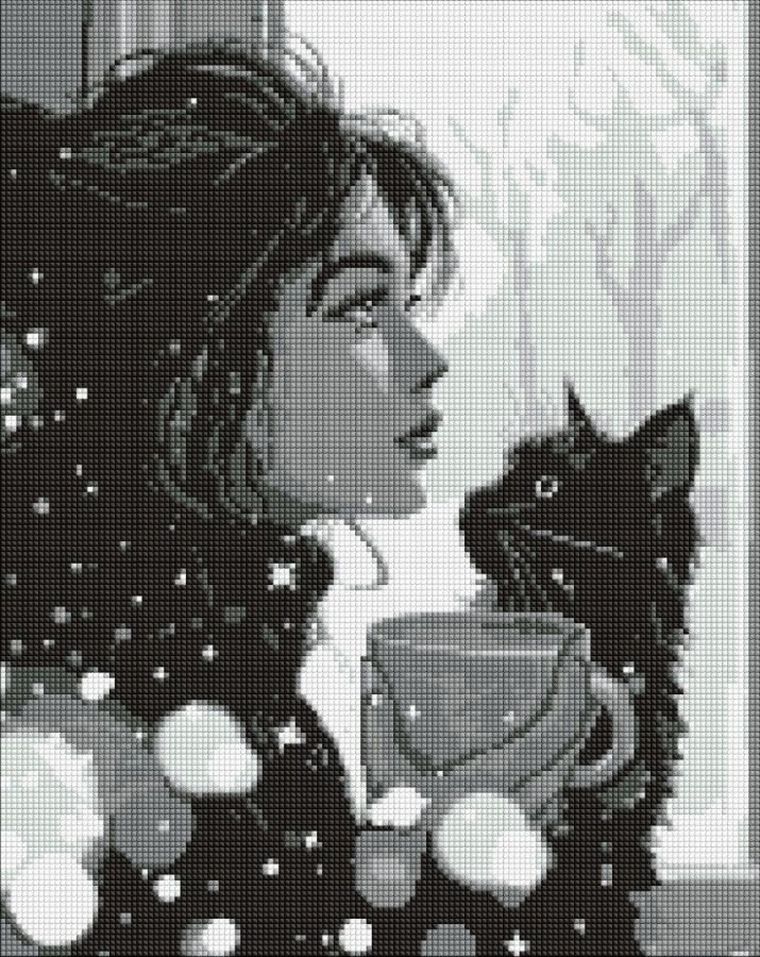 Ideyka, diamentowa mozaika, Poranna cisza, 40-50 cm