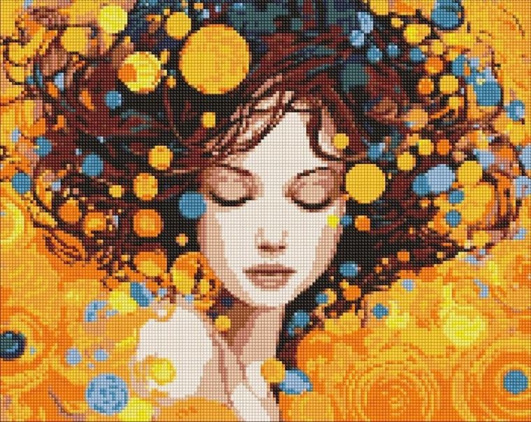 Ideyka, diamentowa mozaika, Portret elegancji, 40-50 cm