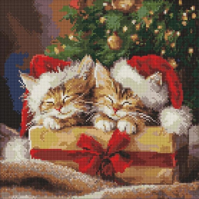 Ideyka, diamentowa mozaika, Puszyste prezenty, 40-40 cm