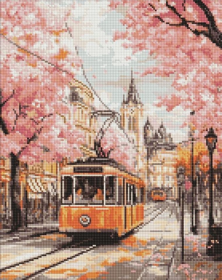 Ideyka, diamentowa mozaika, Różowa trasa, 40-50 cm