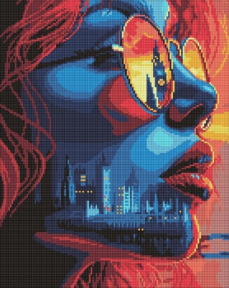 Ideyka, diamentowa mozaika, Zachód słońca w Londynie