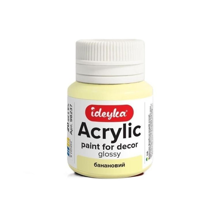 Ideyka, farba akrylowa, banan, 20 ml