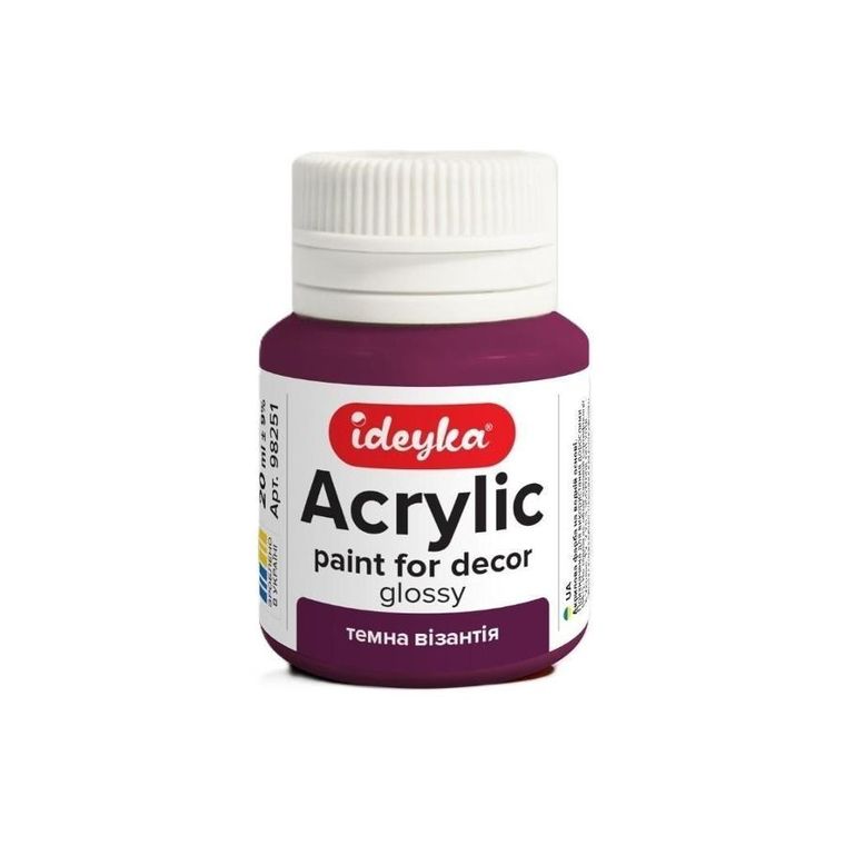 Ideyka, farba akrylowa, ciemne bizancjum, 20 ml