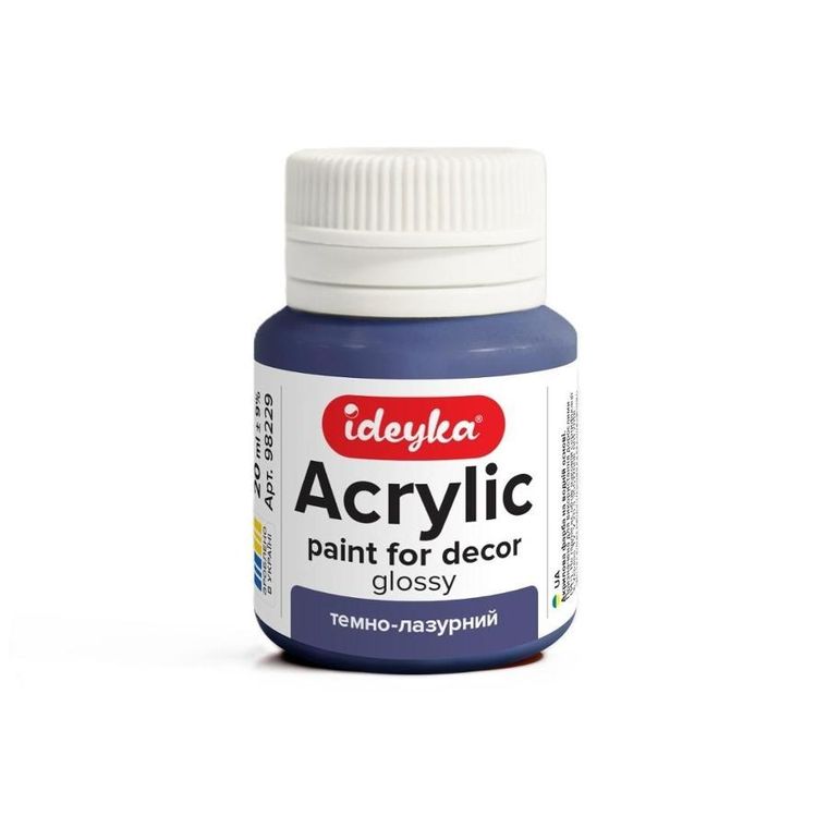 Ideyka, farba akrylowa, ciemnoniebieska, 20 ml