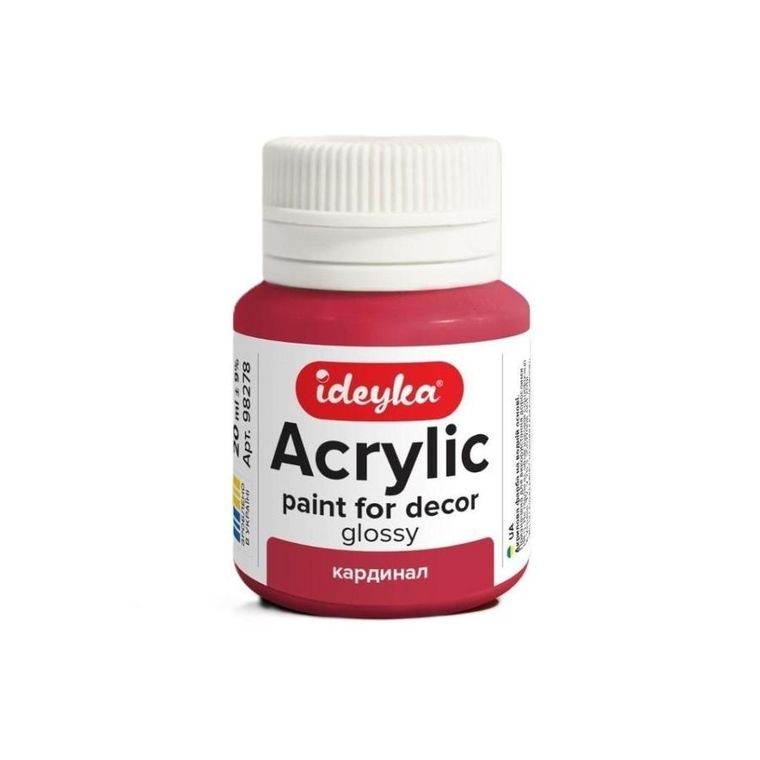 Ideyka, farba akrylowa, kardynał, 20 ml
