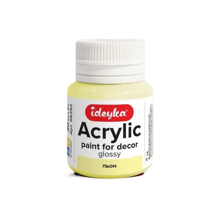 Ideyka, farba akrylowa, len, 20 ml