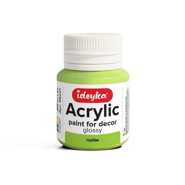 Ideyka, farba akrylowa, Lime, 20 ml