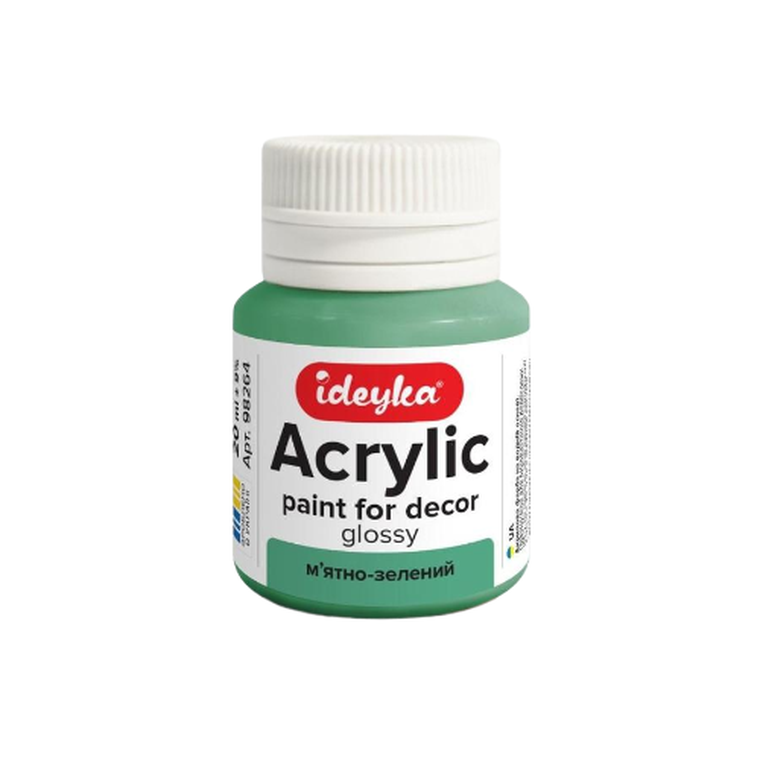 Ideyka, farba akrylowa, miętowa zieleń, 20 ml