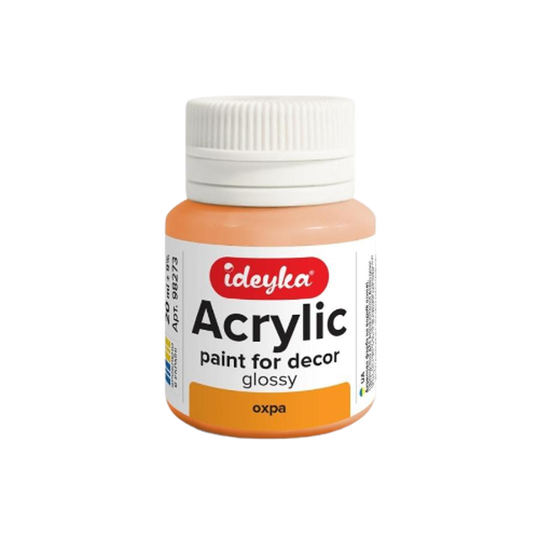 Ideyka, farba akrylowa, ochra, 20 ml