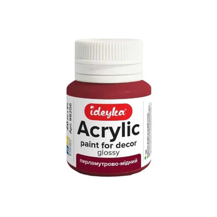 Ideyka, farba akrylowa, perłowa miedź, 20 ml