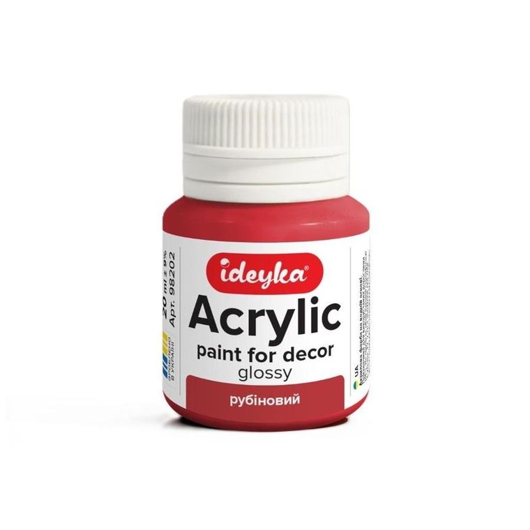 Ideyka, farba akrylowa, Rubin, 20 ml