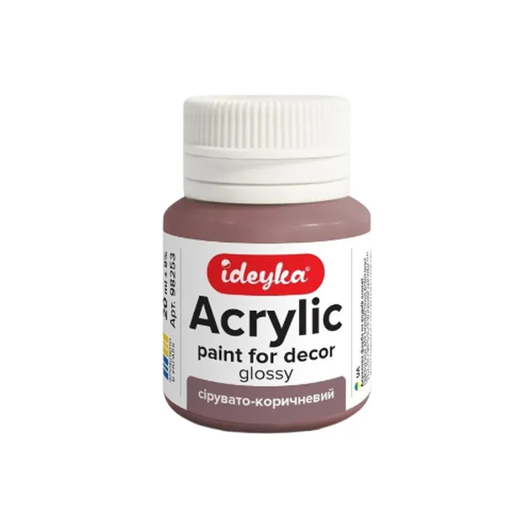 Ideyka, farba akrylowa, szarobrązowy, 20 ml